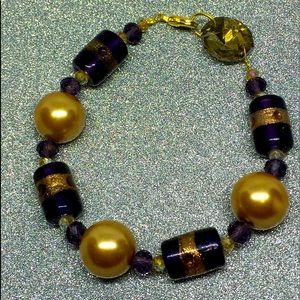 Purple handmade bracelet